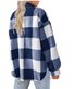 Teddy Velvet Loose Casual Plaid Teddy Jacket