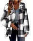 Teddy Velvet Loose Casual Plaid Teddy Jacket