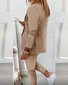 Casual Shawl Collar Regular Fit Two-Piece Set