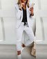 Casual Shawl Collar Regular Fit Two-Piece Set