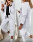 Casual Shawl Collar Regular Fit Two-Piece Set