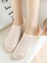 1pair Casual Breathable Hollow Out Plain Ankle Socks