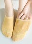1pair Casual Breathable Hollow Out Plain Ankle Socks
