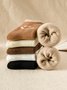 1pair Women Cute Smiley Warmth Terry Socks