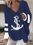 Anchor Casual Loose Sweatshirt