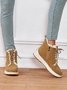 Casual Lace-Up Warm Furry Lined Cotton-Padded Boots