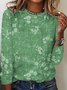 Floral Casual Loose Long Sleeve T-Shirt