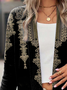 Ethnic Casual Lapel Collar Kimono