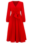 Plain Loose Elegant Dress With No
