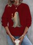 Women's Halloween Crew Neck Spooky Sweatshirt