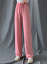 Plain Casual Loose Pants