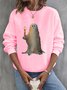 Women's Halloween Crew Neck Spooky Sweatshirt