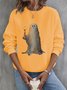 Women's Halloween Crew Neck Spooky Sweatshirt
