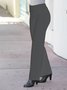 Plain Loose Casual Elastic Band Pants