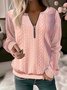 Crew Neck Loose Casual Sweatshirt
