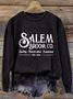 Text Letters Loose Casual Sweatshirt