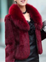 Loose Elegant Winter Faux Fur Coat