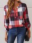Loose Casual Plaid Shirt