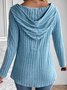 Hoodie Loose Casual Knitted Kimono