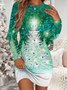 Snowflake Casual Dress