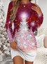Snowflake Casual Dress