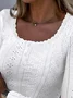 Casual Jersey Lace T-Shirt
