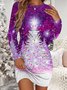 Snowflake Casual Dress