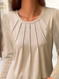 Casual Plain Loose Shirt