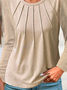 Casual Plain Loose Shirt
