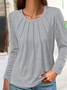 Casual Plain Loose Shirt