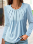 Casual Plain Loose Shirt