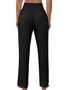 Women's Elastic Waist H-Line Straight Pants Daily Going Out Pants Casual Pocket Stitching Knitted Plain Spring/Fall Pants