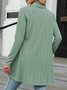 Women's Summer Outerwear Casual Plain Shawl Jacket