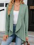 Women's Summer Outerwear Casual Plain Shawl Jacket