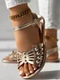 Plain Pu Summer Casual Sandal