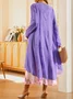 Women's Floral Pattern Two-Piece Set Daily Long Sleeve Casual Spring/Fall Coat With Tank Dress Matching Set