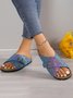 Casual Plain Summer Slide Sandals
