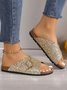 Casual Plain Summer Slide Sandals