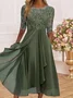 Women's Elegant Mother Of The Bride Dress Wedding Guest Dress