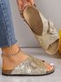 Casual Plain Summer Slide Sandals