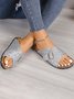 Casual Plain Summer Slide Sandals