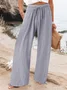 Women's Trousers Daily Going Out Casual Plain Spring/Fall Pants