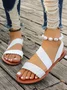 Plain Pu Summer Sandal