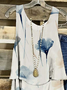 Women's Sleeveless Tank Top Camisole Summer Floral Crew Neck Daily Going Out Casual Top Apricot