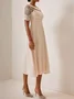 Mother of the groom/bride Boat Neck Satin Lace Elegant Dress