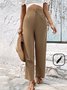 Women's Plain Long Pant Casual Spring/Fall Trousers