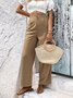 Women's Plain Long Pant Casual Spring/Fall Trousers