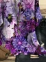 Women's Short Sleeve Blouse Summer Floral Crew Neck Daily Going Out Casual Top
