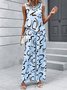 Women's Abstract Graphic Daily Going Out Two Piece Set Sleeveless Simple Summer Top With Pants Matching Set