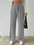 Women's Trousers Straight Pants Daily Going Out Casual Plain Spring/Fall Pants